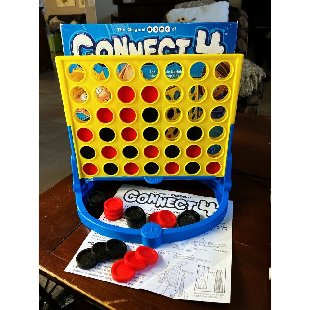 VTG Game Connect 4 Milton Bradley 100% Complete 1st Collection Frame Upgrade VG+